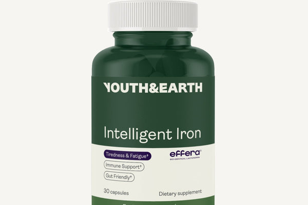 Youth & Earth Ferro intelligente (lactoferrina umana Effera) per la salute dell'intestino e il supporto immunitario