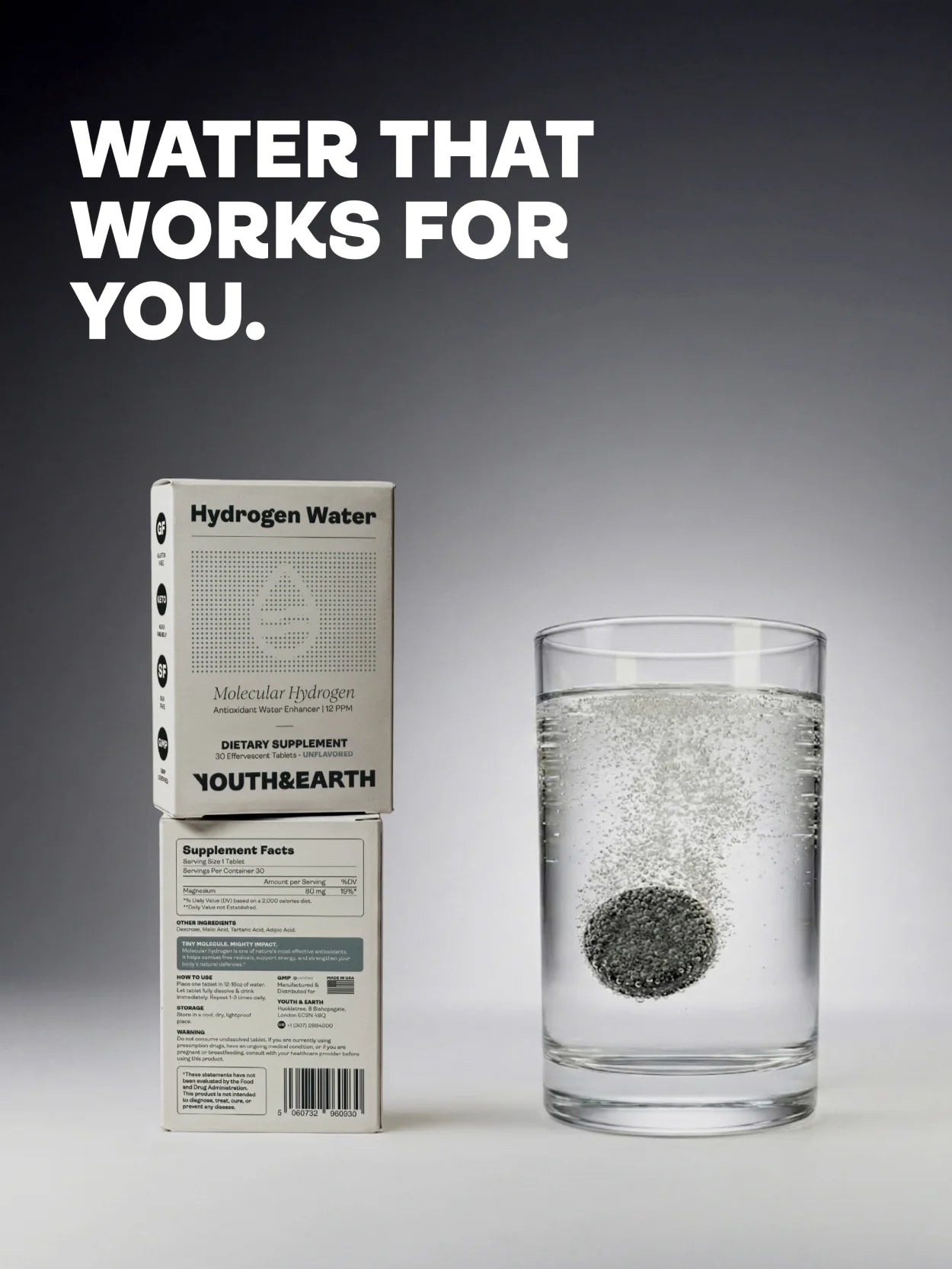 Molecular Hydrogen Tabs - Youth & Earth EU Store