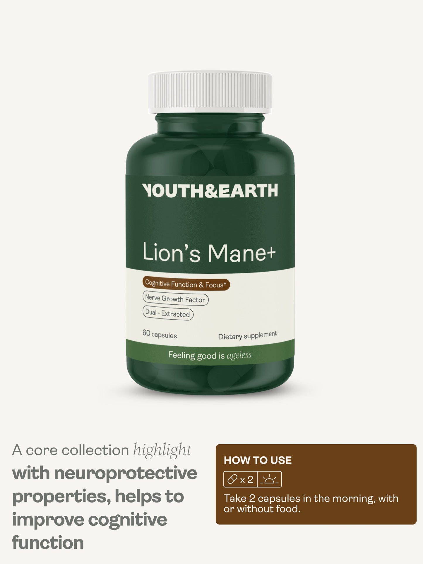 Lion's Mane+ (antes conocido como «Factor de Crecimiento Nervioso»)