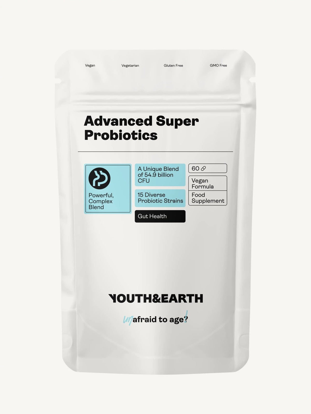 Advanced Super Probiotics x 60 Capsules - Youth &amp; Earth EU Store