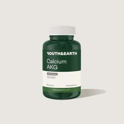 Calcium Alpha Keto-Glutarat (AKG) 500mg x 60 Kapseln – Youth & Earth EU Store