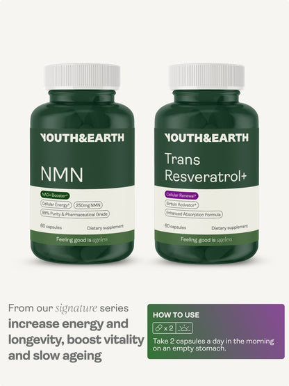 Cellular Energy Bundle (NMN & TransResveratrol+) - Youth & Earth EU Store