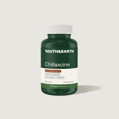 Chillaxcine - Ashwagandha, L-teanina e zafferano - Youth & Earth Negozio UE