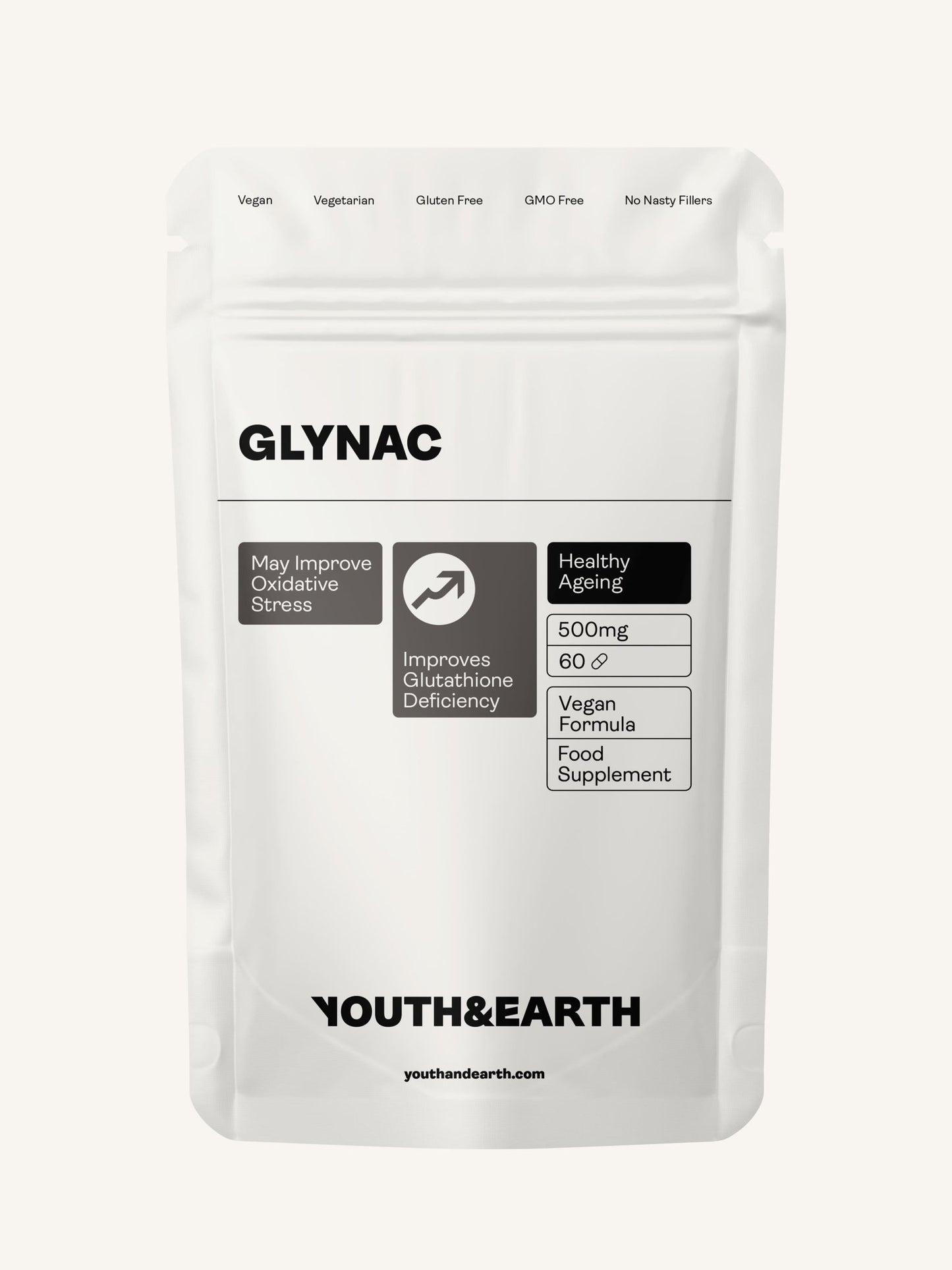GLYNAC  – 500mg, 60 Capsules - Youth & Earth EU Store
