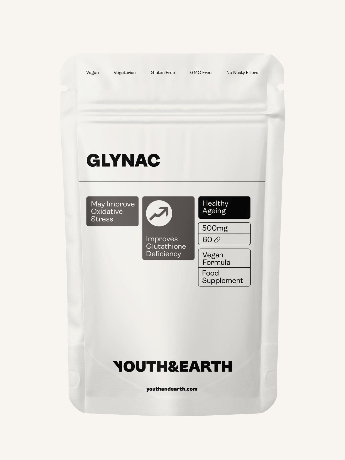 GLYNAC  – 500mg, 60 Capsules - Youth & Earth EU Store