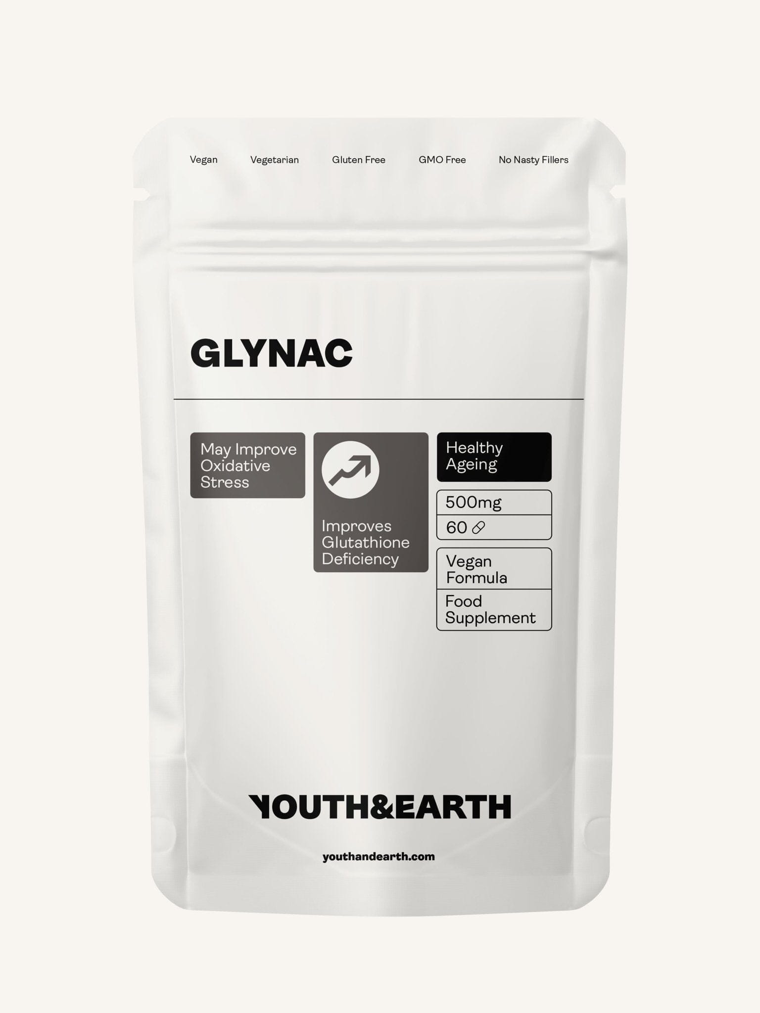 GLYNAC  – 500mg, 60 Capsules - Youth & Earth EU Store
