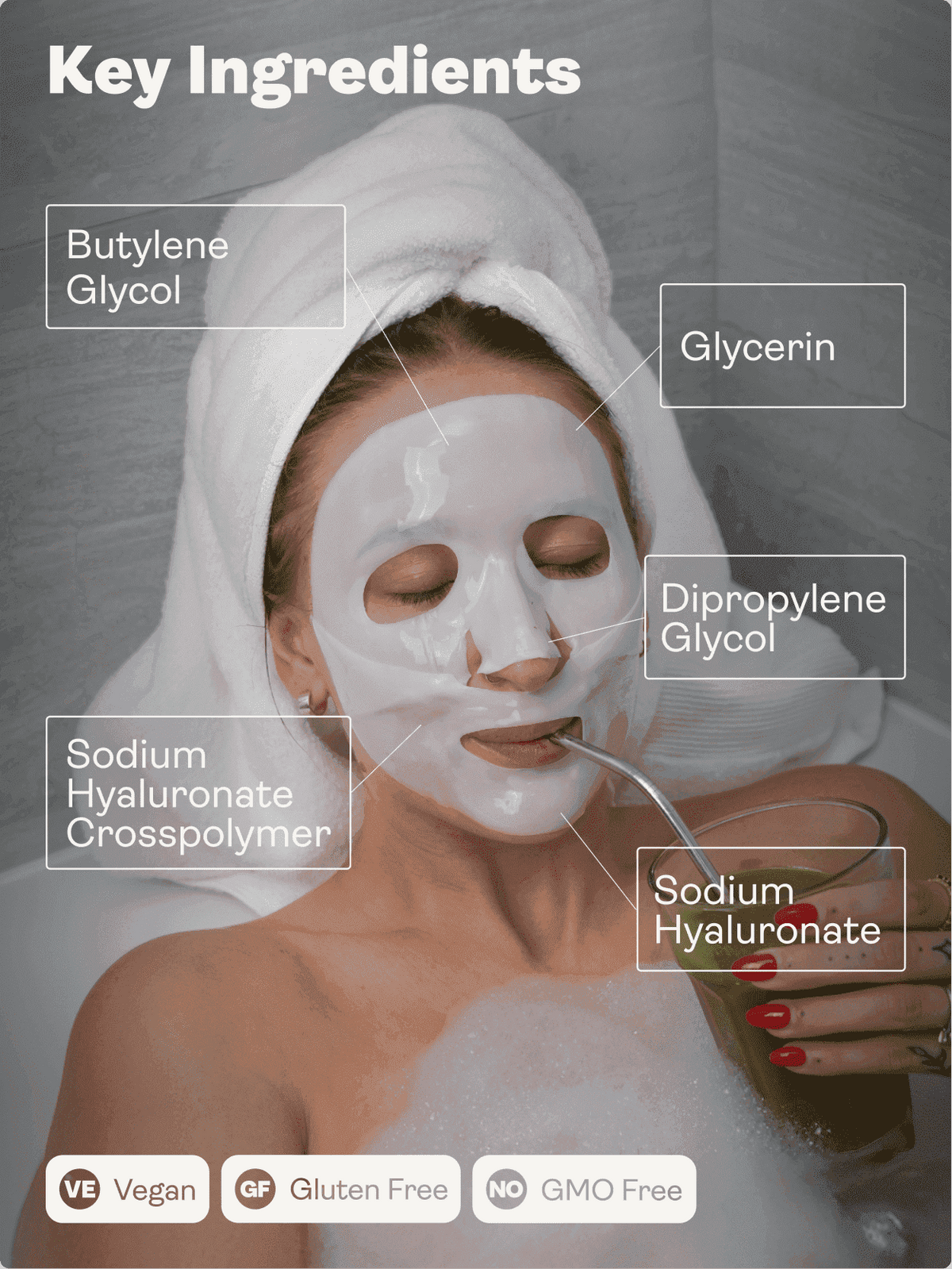 Hyaluronic Acid Face Mask - Bio-Collagen Gel Youth &amp; Earth EU Store 