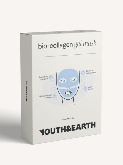 Ácido hialurónico - Máscara facial em gel - Youth & Earth EU Store