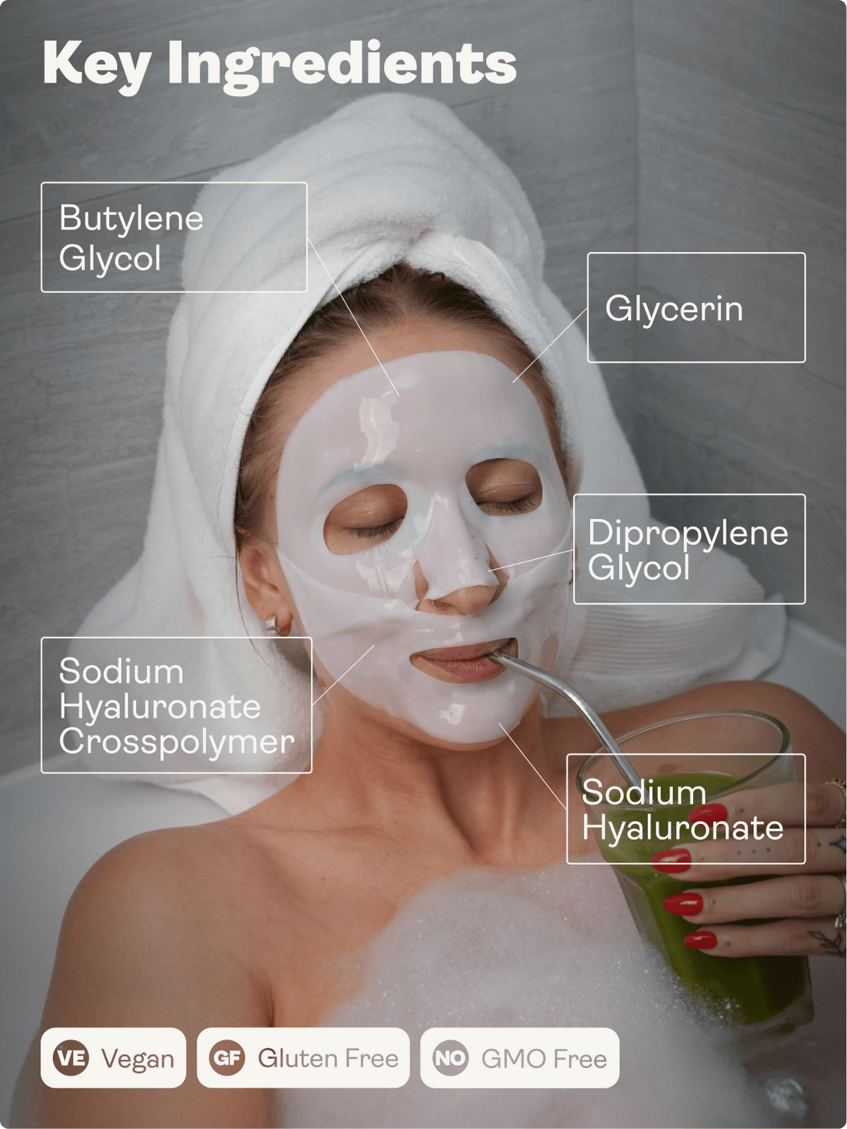 Hyaluronic Acid Gel Face Mask - Youth &amp; Earth EU Store