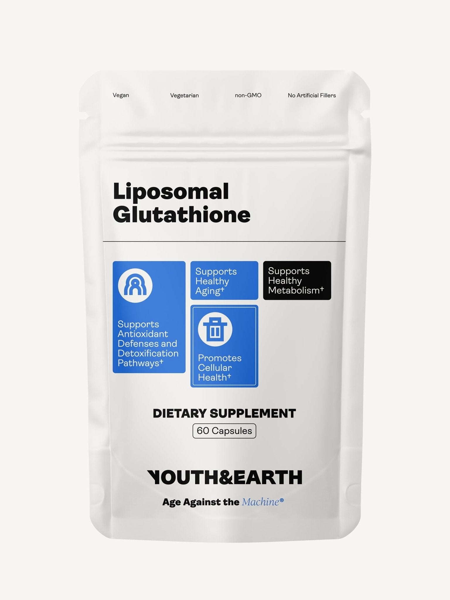 Liposomal Glutathione – 375mg, 60 Capsules - Youth & Earth EU Store