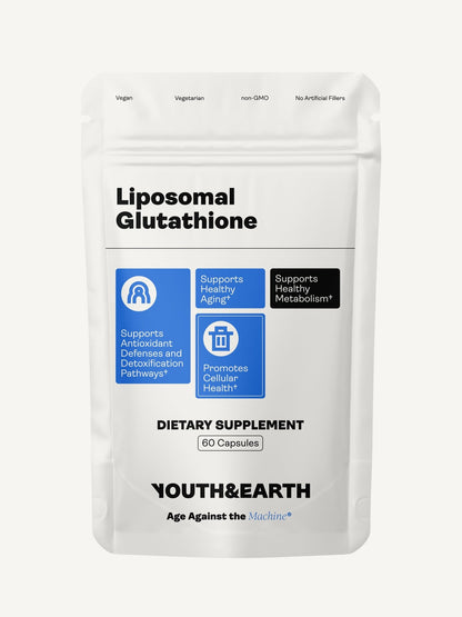 Liposomal Glutathione – 375mg, 60 Capsules - Youth & Earth EU Store