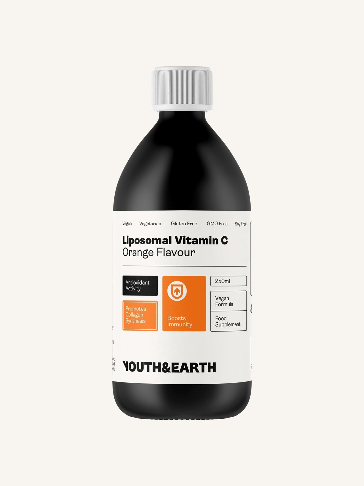 Liposomal Vitamin C 1000mg – Orange Flavour 250ml - Youth &amp; Earth EU Store