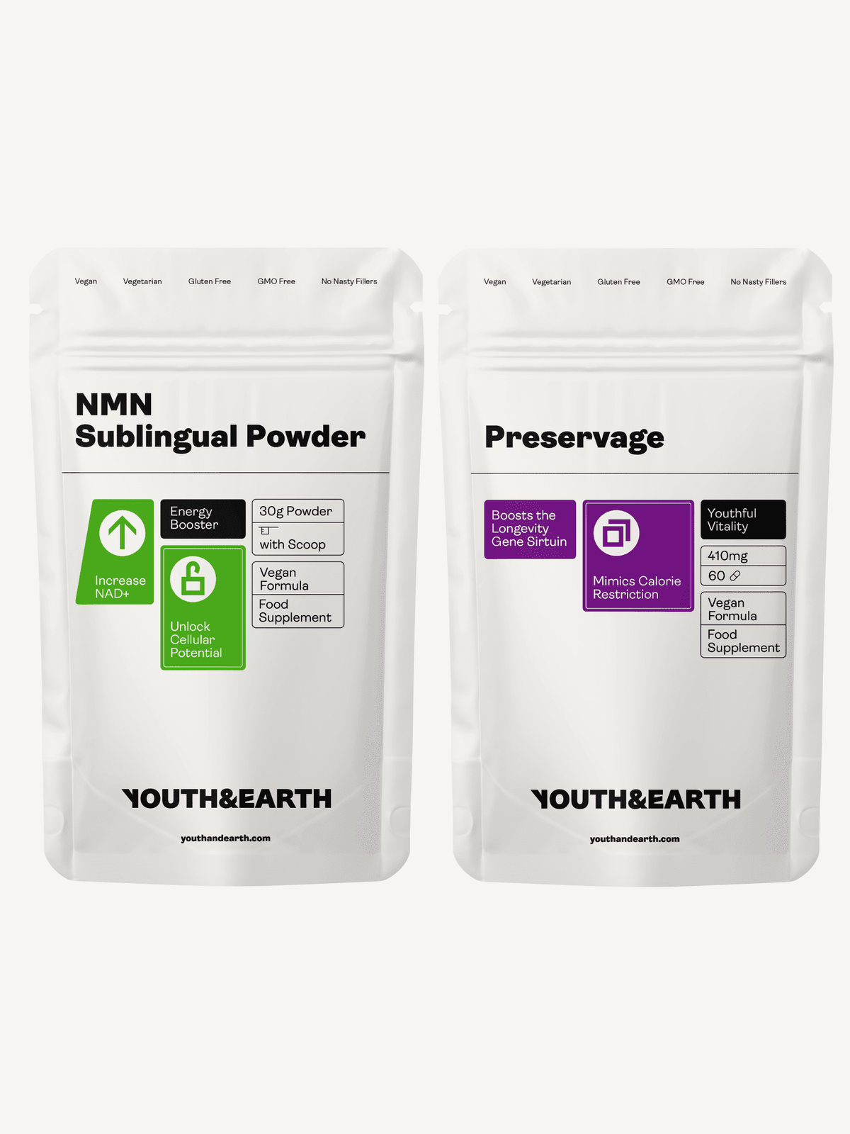 Longevity Support Bundle - Youth &amp; Earth EU Store