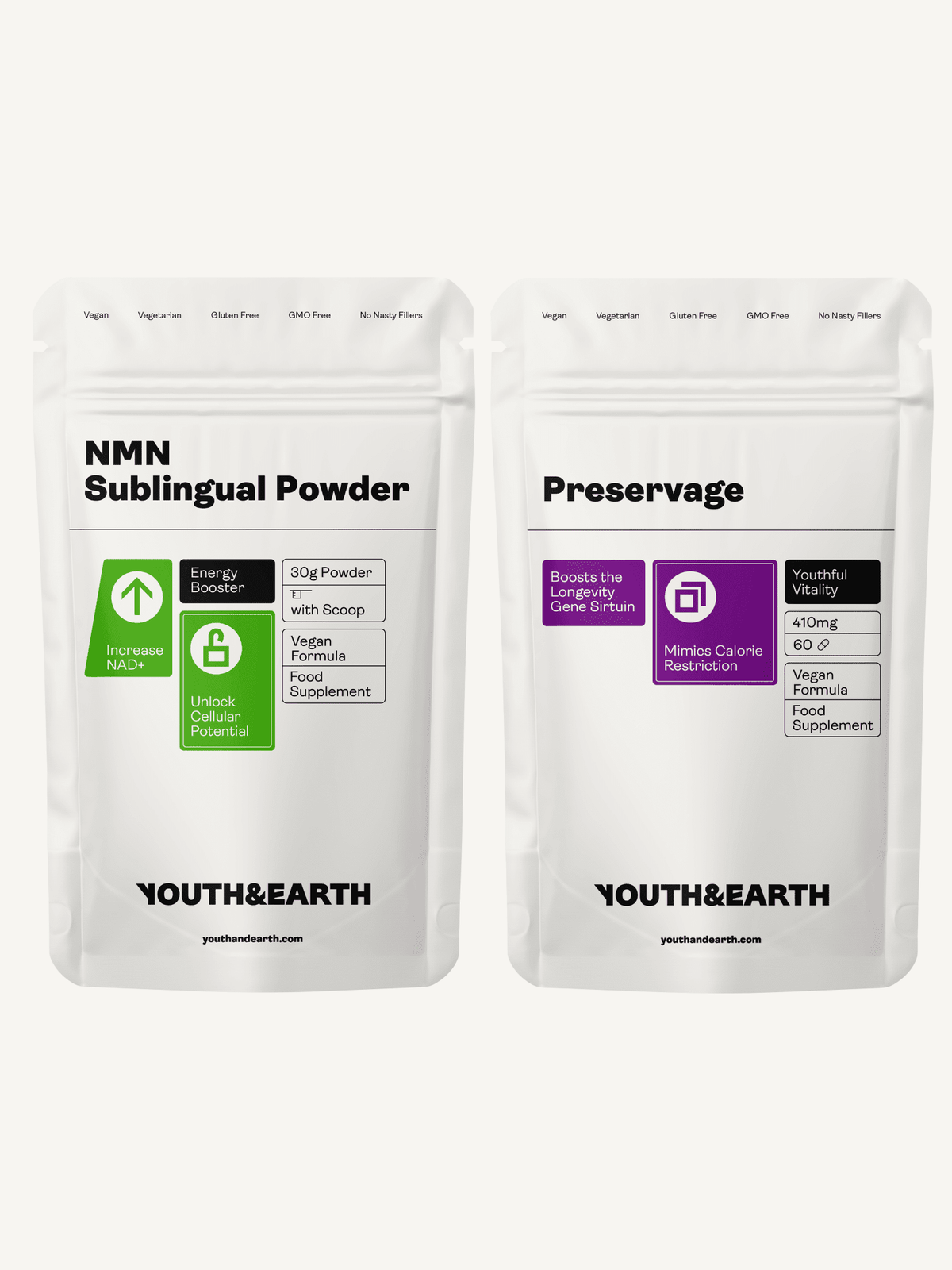 Longevity Support Bundle Youth &amp; Earth EU Store 