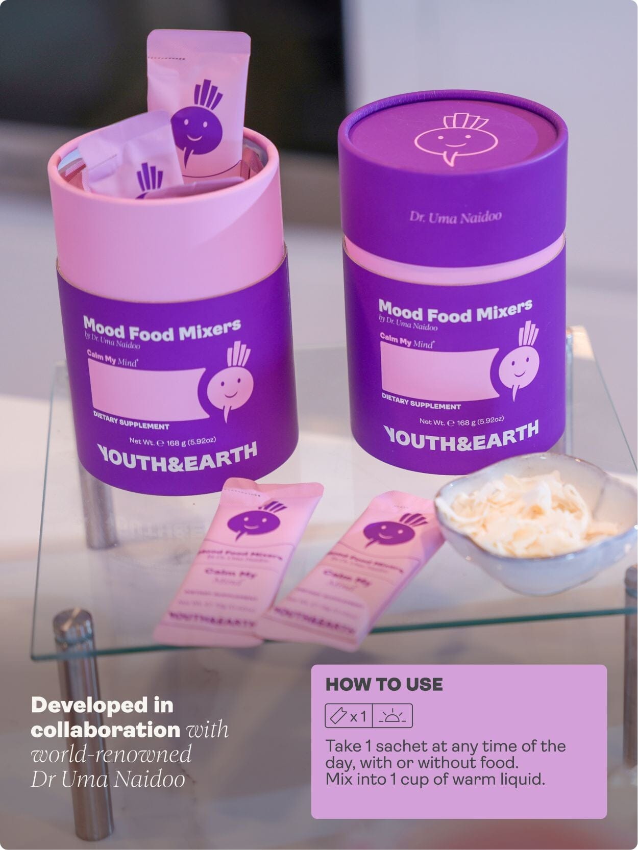Mood Food Mixers da Dra. Uma Naidoo - Loja Youth & Earth UE