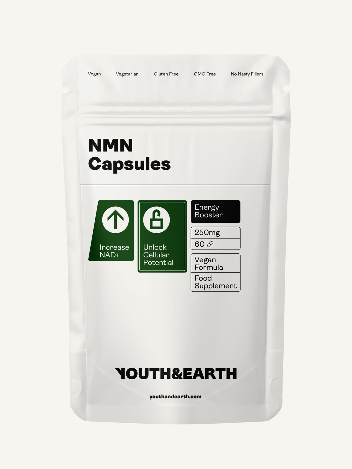 NMN - 60 Capsules - Youth &amp; Earth EU Store
