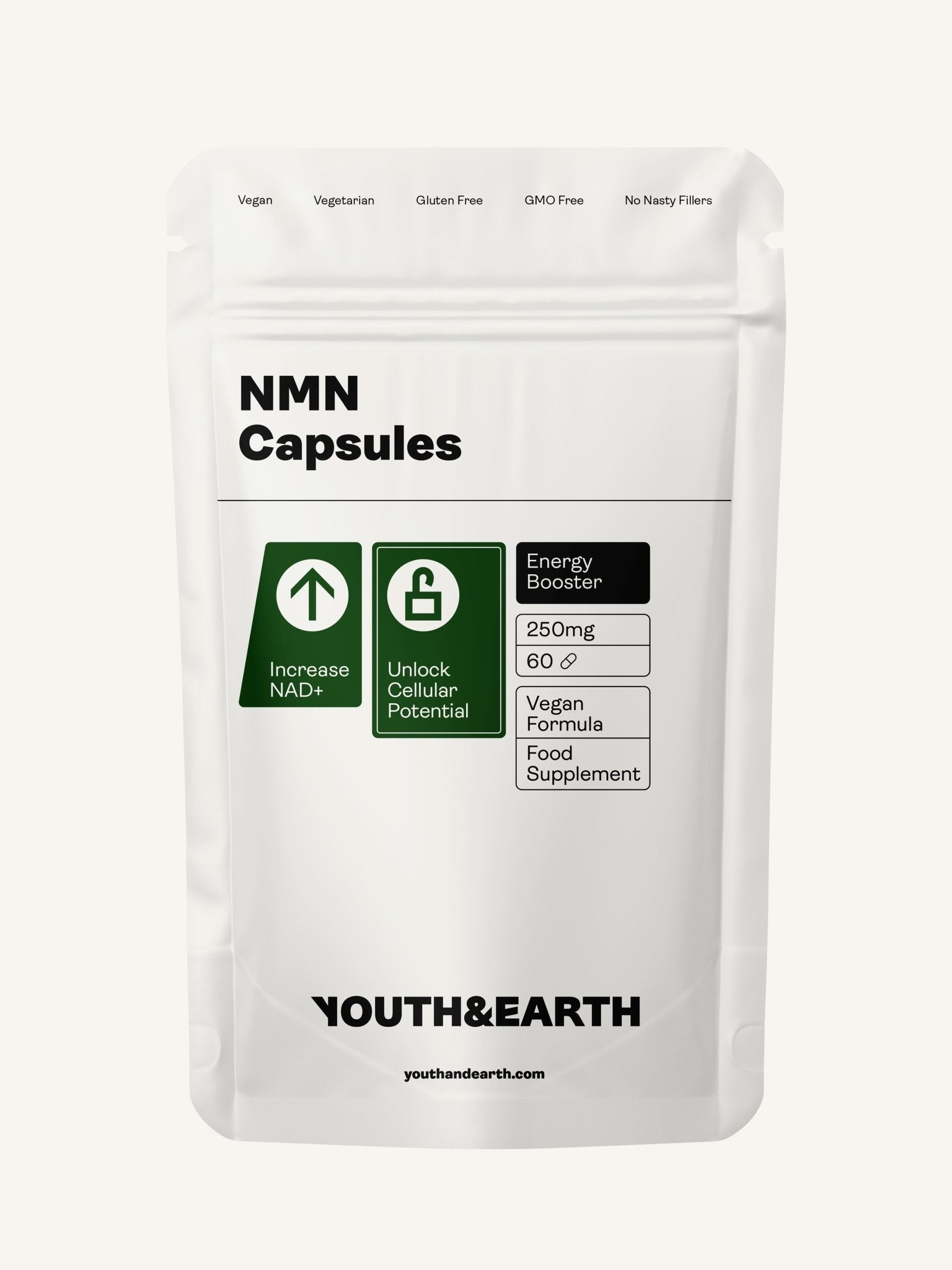 NMN - 60 Capsules - Youth & Earth EU Store