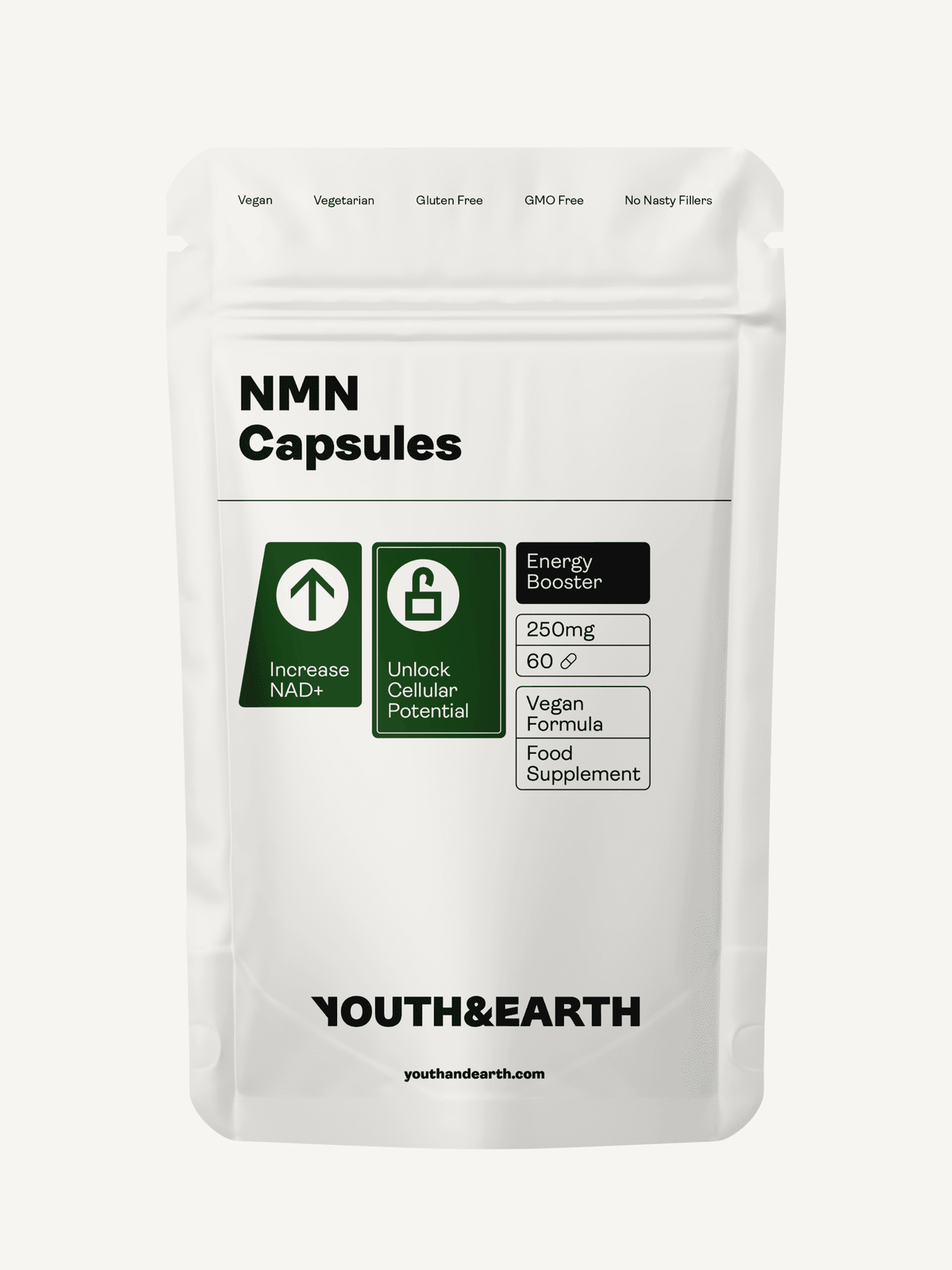 NMN - 60 Capsules Youth &amp; Earth EU Store 