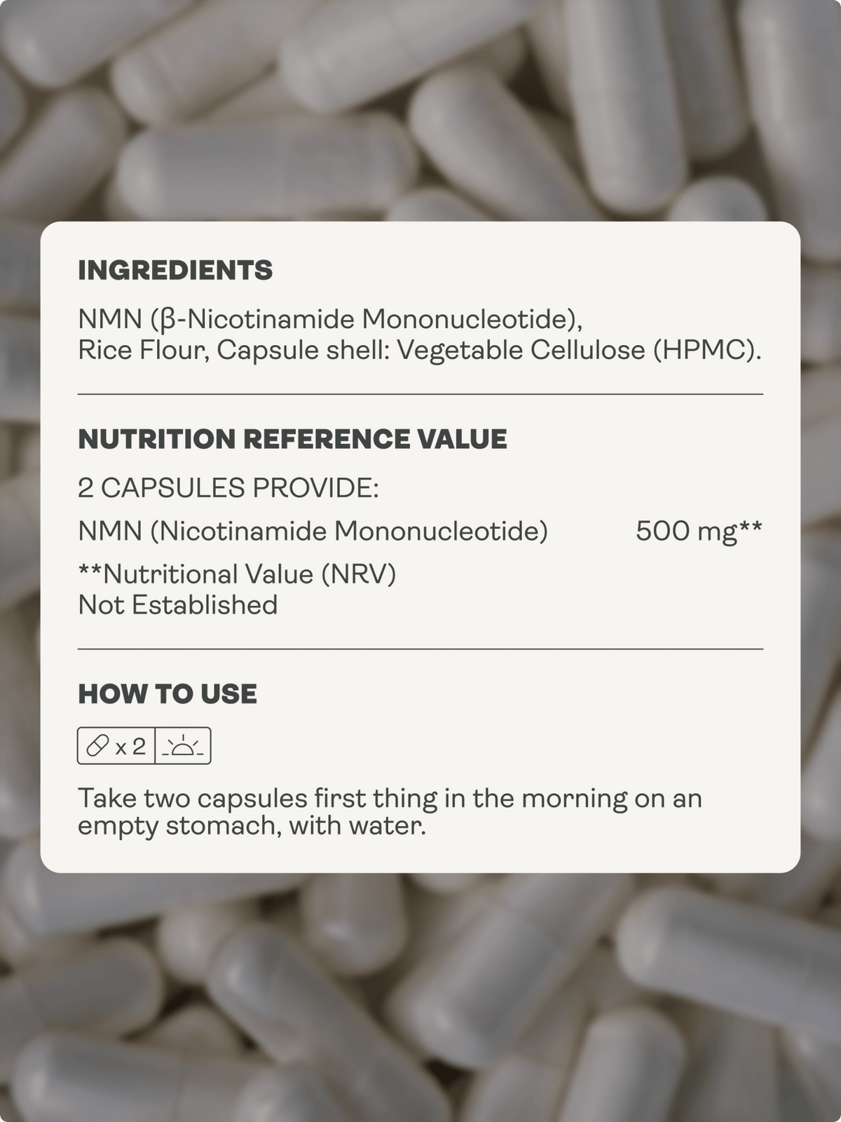 Cápsulas de NMN - Potenciador de NAD+ - Tienda de Youth & Earth