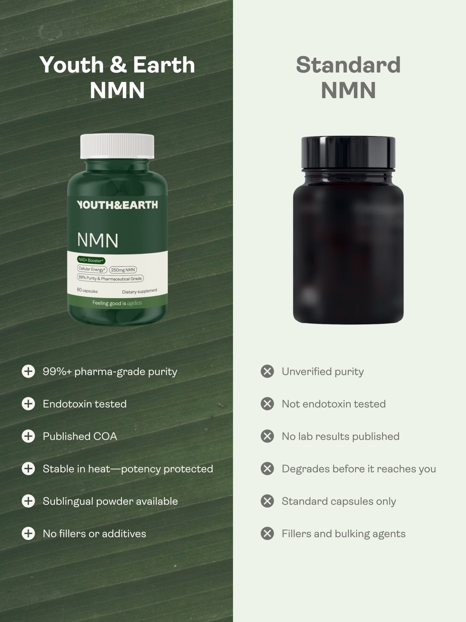NMN Capsules - NAD+ Booster - Youth & Earth EU Store