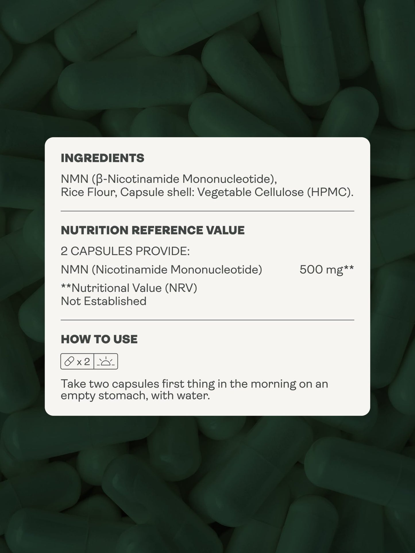 NMN Capsules - NAD+ Booster - Youth & Earth EU Store