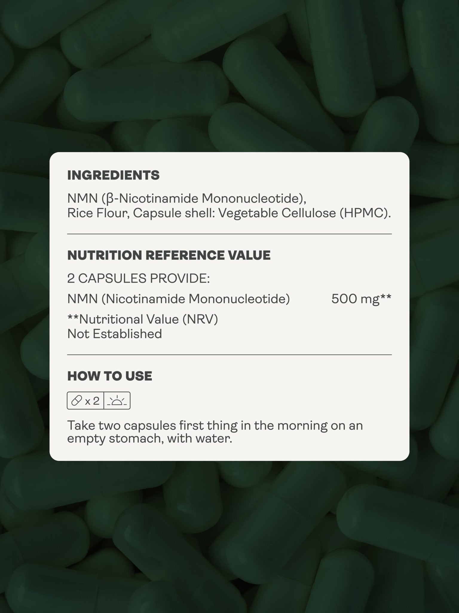 NMN Capsules - NAD+ Booster - Youth & Earth EU Store