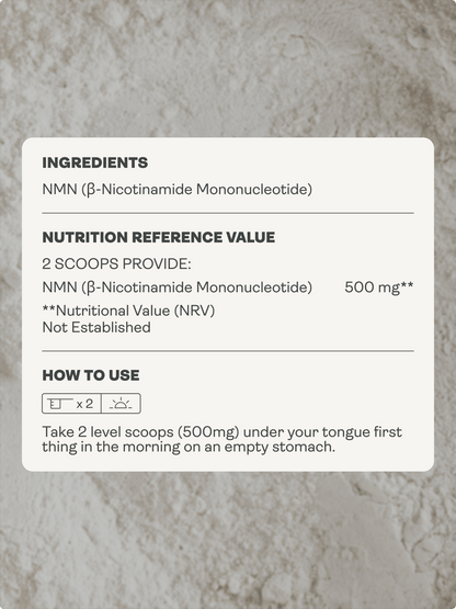 NMN Sublingual Powder - NAD+ Booster - Youth & Earth EU Store