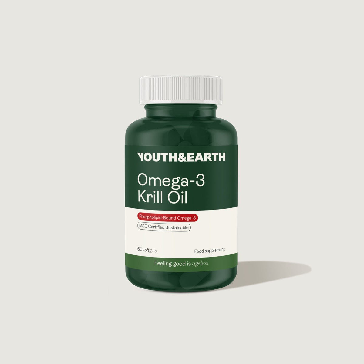 Olio di krill Omega 3 – 500 mg, 60 capsule molli - Youth & Earth Negozio UE
