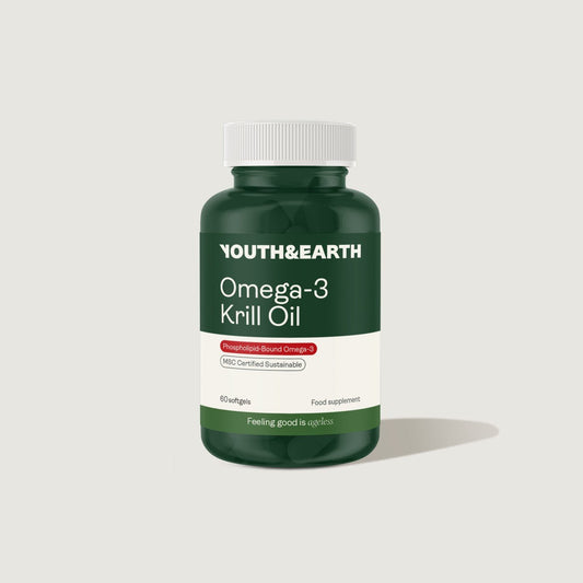 Omega 3 Krill Oil – 500mg, 60 Softgels - Youth & Earth EU Store