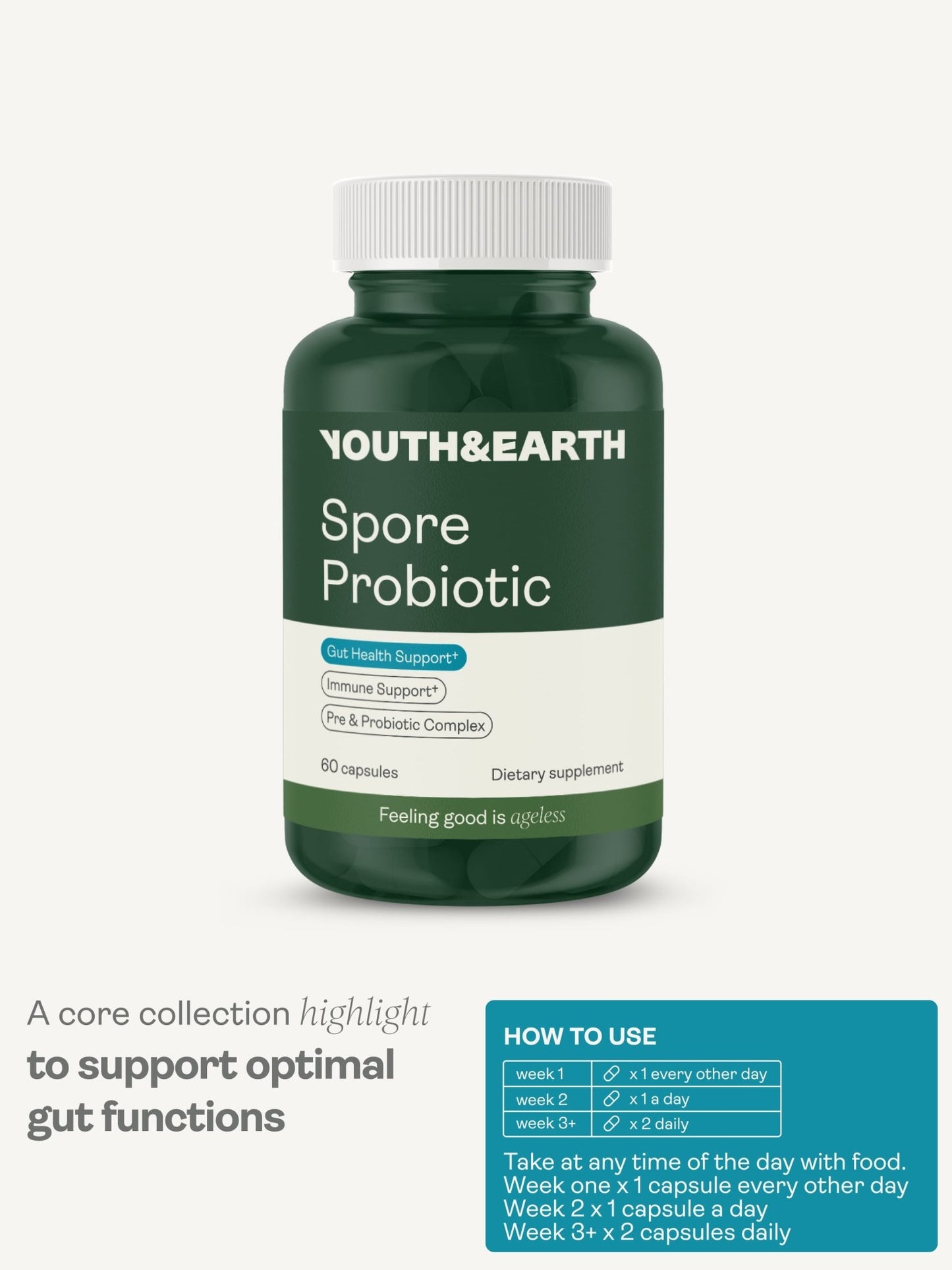 Spore Probiotic - 4 milliards d'UFC - Boutique Youth & Earth
