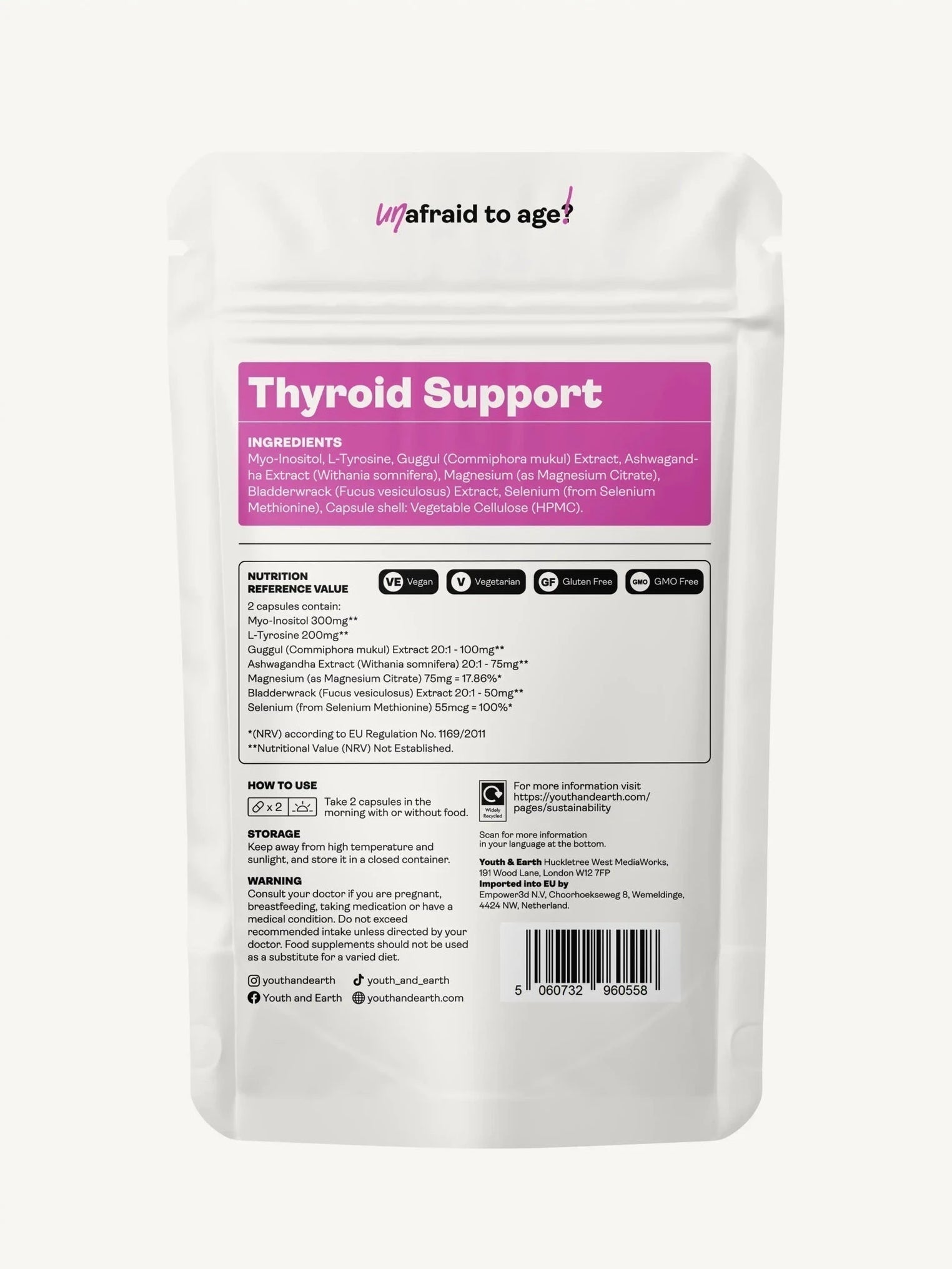 Thyroid Support 60 Capsules - Youth & Earth EU Store