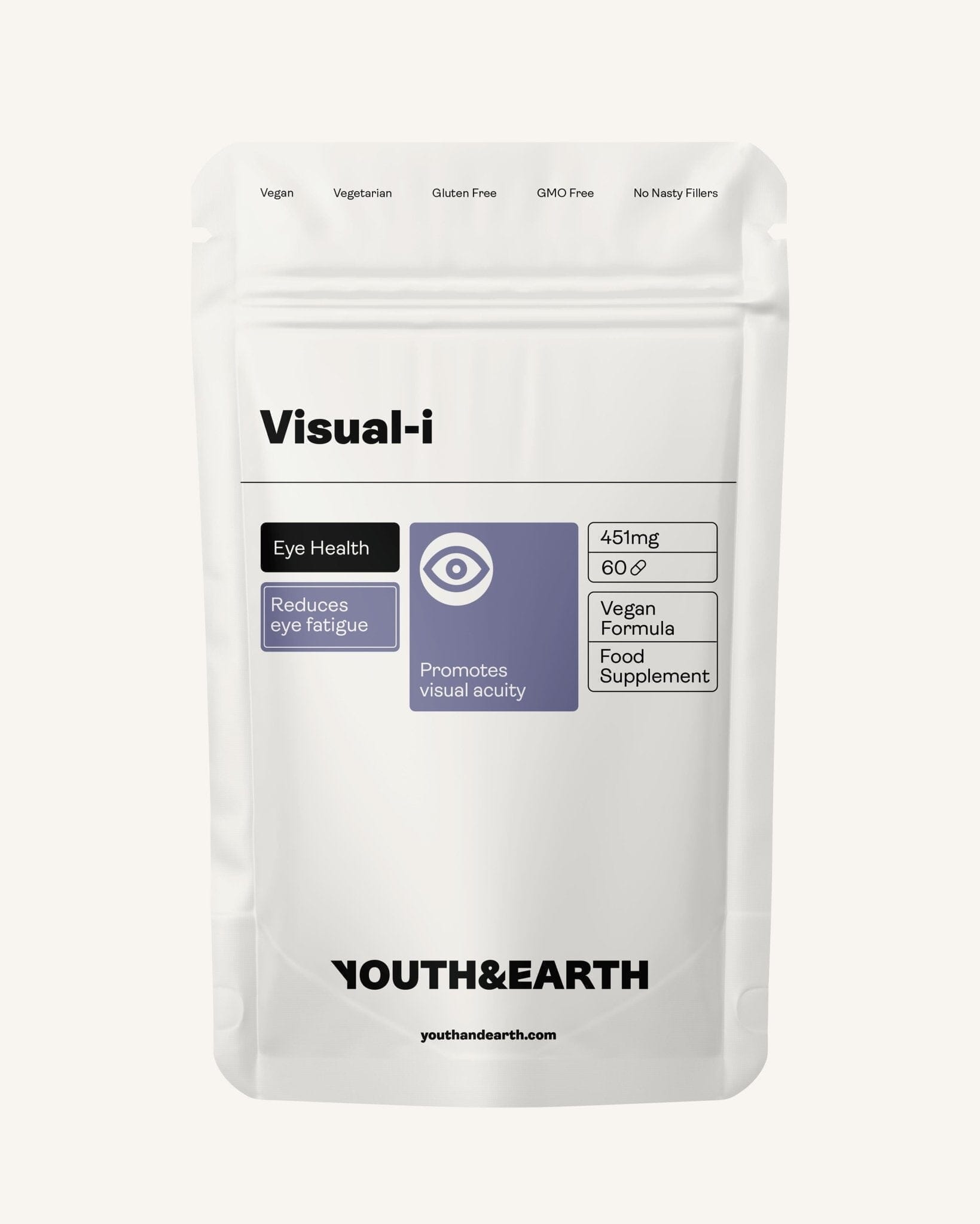 Visual - i 451mg x 60 Capsules - Youth & Earth EU Store