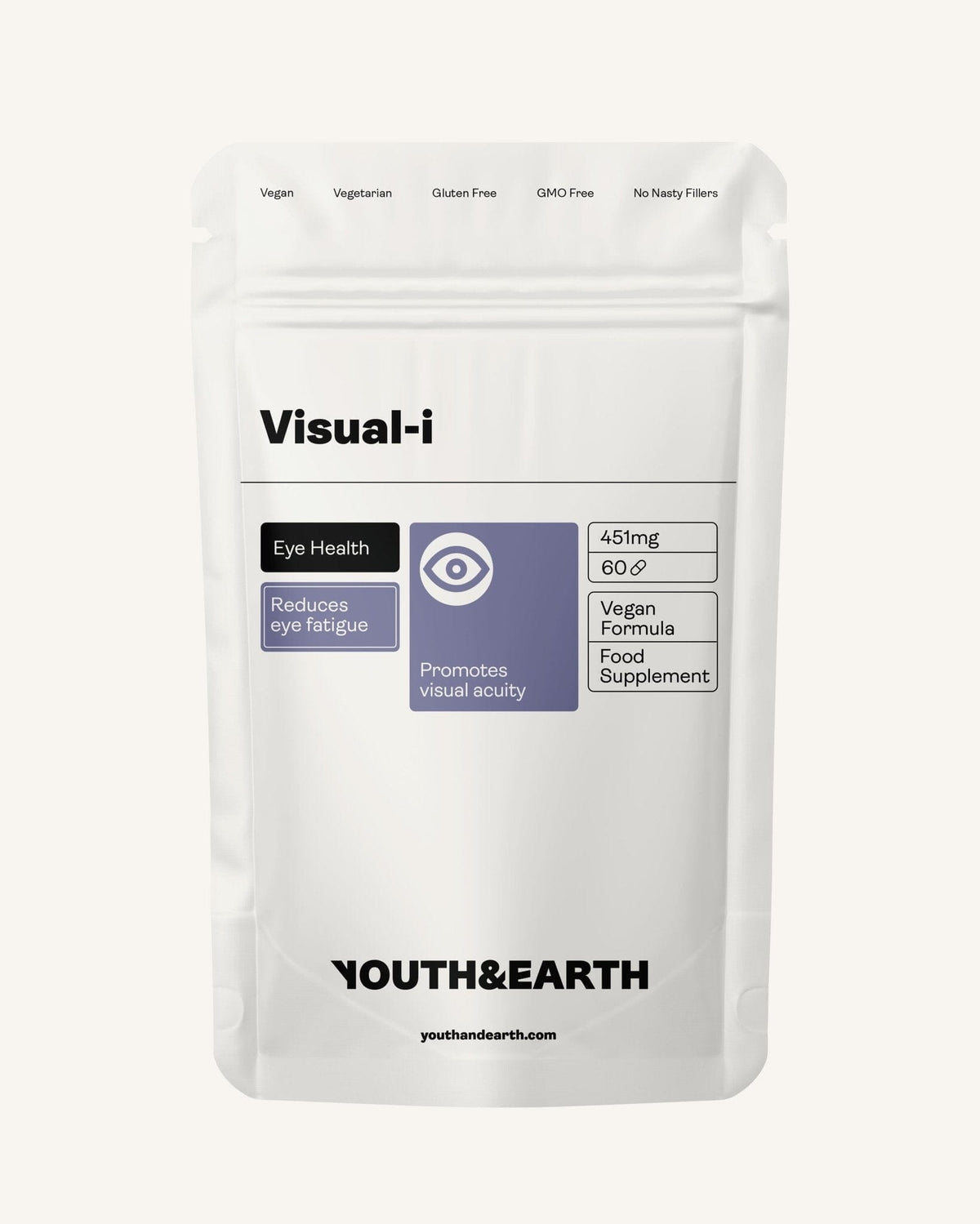 Visual - i 451mg x 60 Capsules - Youth &amp; Earth EU Store