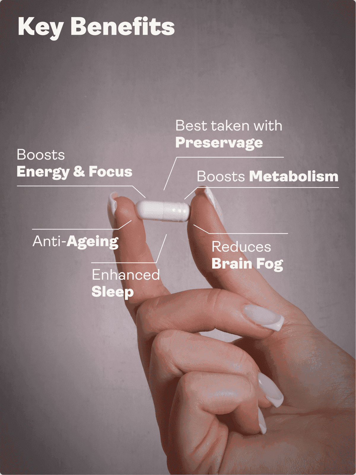 Doplněk stravy NMN - 60 kapslí - Youth & Earth EU Store