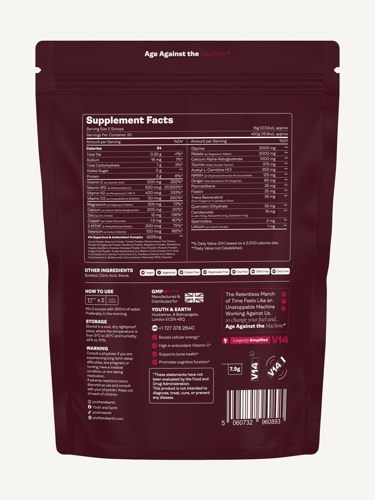 V14 Longevity Reds - Mládež a Země EU Store