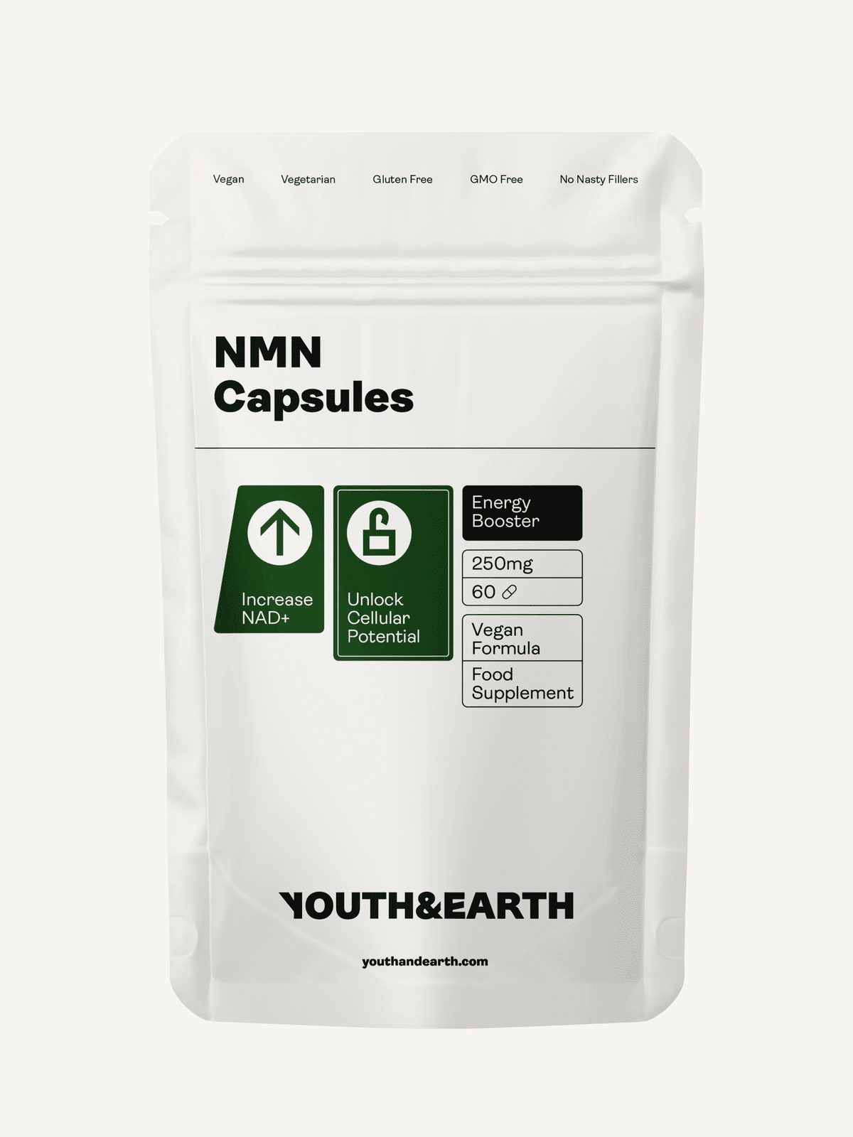 NMN Supplement - 60 Capsules - Youth & Earth EU Store