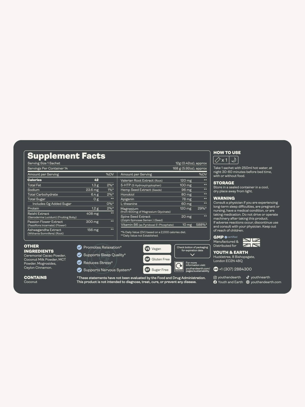 PM: Sleep Dust - Cacao Cerimoniale - Youth & Earth EU Store