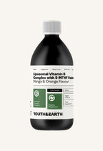 Complexo Lipossómico de Vitamina B com Folato 5-MTHF (Sabor a Manga e Laranja, 250ml) - Youth & Earth EU Store