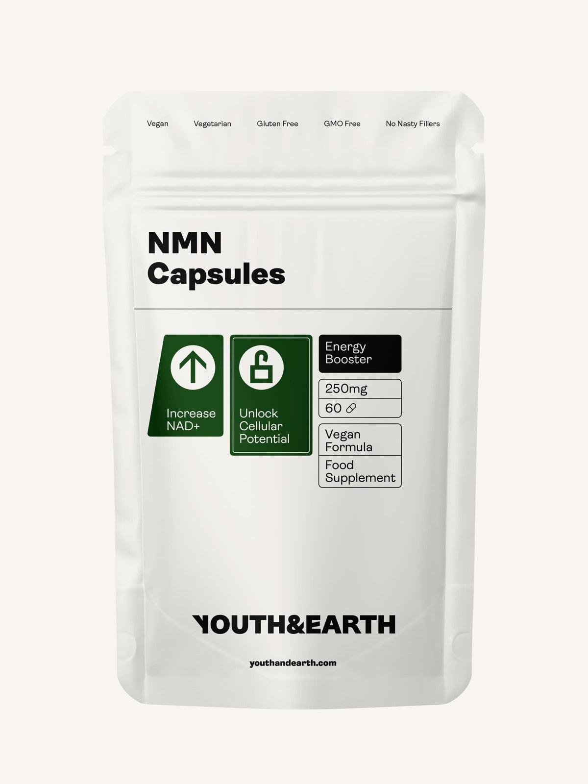 Paket med stöd för lång livslängd (NMN & konservering / NMN & liposomal resveratrol) - Youth & Earth EU Store